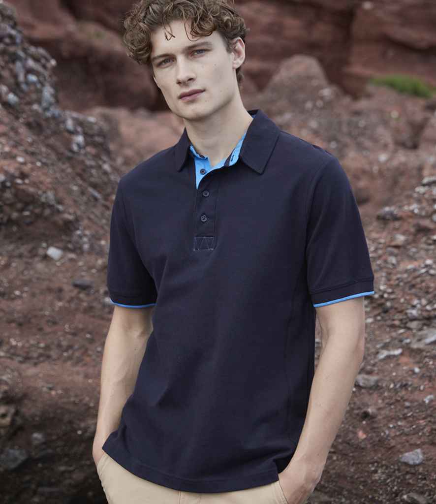 FR200 Front Row Contrast Cotton Piqué Polo Shirt